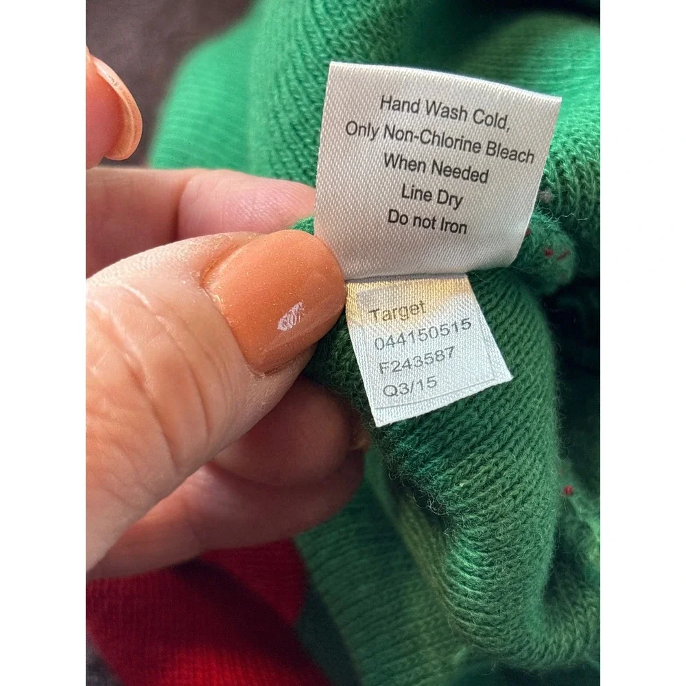 Target Your Sweater Is Ugly Christmas Beanie Green‎ Red Pom Pom Hat OSFM